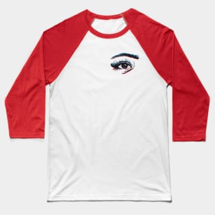 Eyes Up Here in color (pocket) Baseball T-Shirt